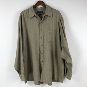 Brooks Brothers Herringbone Flannel Button Up XXL